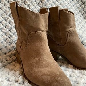 Target - Tan Suede Heeled Boots